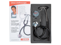 copertina di Stetoscopio adulto con testa anatomica Linux Nero