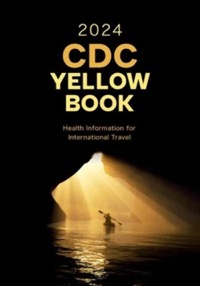 copertina di CDC Yellow Book 2024 - Health Information for International Travel