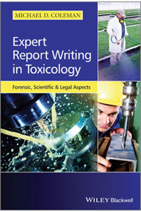 copertina di Expert Report Writing in Toxicology: Forensic, Scientific and Legal Aspects