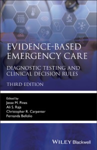 copertina di Evidence - based Emergency Care - Diagnostic Testing and Clinical Decision Rules