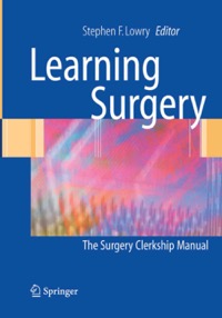 copertina di Learning Surgery - The Surgery Clerkship Manual