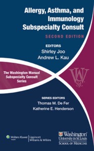 copertina di The Washington Manual Allergy - Asthma and Immunology Subspecialty Consult