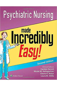 copertina di Psychiatric Nursing Made Incredibly Easy !