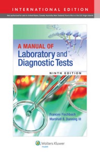 copertina di A Manual of Laboratory and Diagnostic Tests