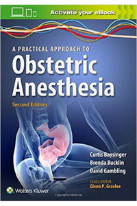 copertina di A Practical Approach to Obstetric Anesthesia