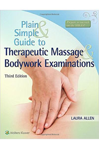 copertina di Plain and Simple Guide to Therapeutic Massage and Bodywork Examinations