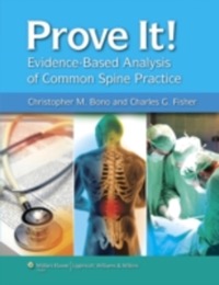 copertina di Prove It ! Evidence - Based Analysis of Common Spine Practice