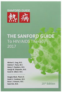 copertina di The Sanford Guide to HIV - AIDS Therapy 2017