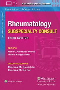 copertina di The Washington Manual Rheumatology Subspecialty Consult