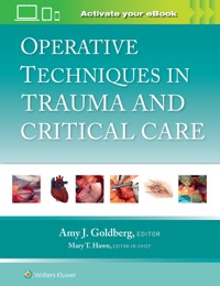 copertina di Operative Techniques in Trauma and Critical Care