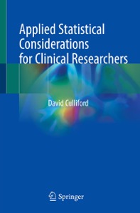 copertina di Applied Statistical Considerations for Clinical Researchers