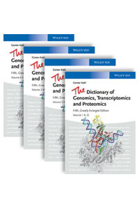 copertina di The Dictionary of Genomics, Transcriptomics and Proteomics