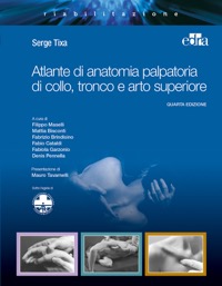 copertina di Atlante di anatomia palpatoria di collo, tronco e arto superiore