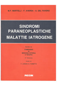 copertina di Sindromi paraneoplastiche e Malattie iatrogene - Estratto da  Compendio di Medicina ...