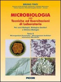 copertina di Microbiologia con tecniche ed esercitazioni di laboratorio - Microorganismi procariotici ...