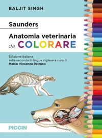 copertina di Anatomia veterinaria da colorare