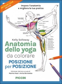 copertina di Anatomia dello yoga da colorare . Posizione per posizione