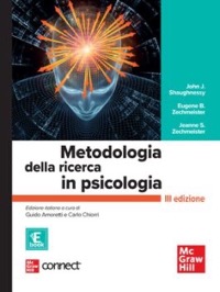 copertina di Metodologia della ricerca in psicologia ( con Connect )