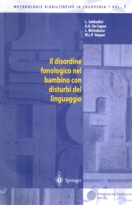 copertina di Il disordine fonologico nel bambino con disturbi del linguaggio