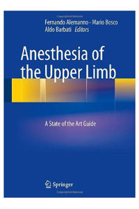 copertina di Anesthesia of the Upper Limb - A State of the Art Guide