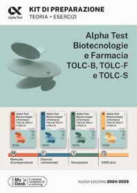 copertina di Alpha Test Biotecnologie e Farmacia TOLC - B, TOLC - F e TOLC - S - Kit completo ...
