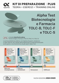 copertina di Alpha Test PLUS Biotecnologie e farmacia TOLC - B , TOLC - F e TOLC - S - Kit completo ...