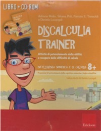 copertina di Discalculia trainer - Attivita' di potenziamento delle abilita' e recupero delle ...