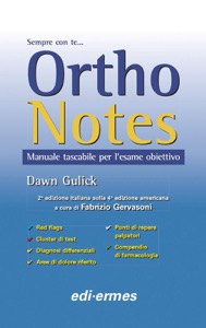 copertina di Ortho Notes - Manuale tascabile per l' esame obiettivo