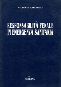 copertina di Responsabilita' penale in emergenza sanitaria