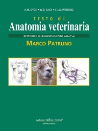 copertina di Testo di Anatomia veterinaria , appendice di aggiornamento della 4 edizione