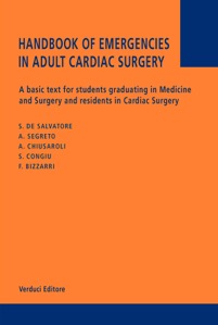 copertina di Handbook of Emergencies in Adult Cardiac Surgery - A basic text for students graduating ...