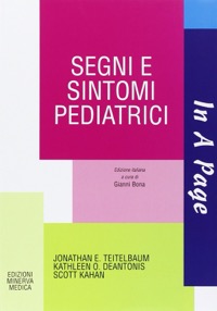 copertina di Segni e sintomi pediatrici - In a page