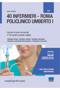 copertina di 40 infermieri - Roma Policlinico Umberto I - Quiz e Test