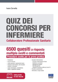 copertina di Quiz dei Concorsi per Infermiere - Collaboratore Professionale Sanitario - 6500 quesiti ...