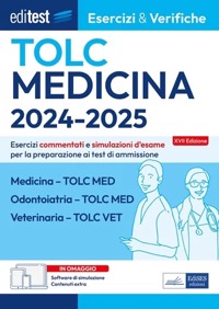 copertina di EdiTest - Esercizi e Verifiche - Medicina, Odontoiatria, Veterinaria 2024 / 2025 ...