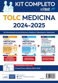 copertina di EdiTest Kit Medicina, Odontoiatria, Veterinaria - Kit completo per TOLC - MED e TOLC ...