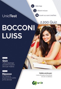 copertina di UnidTest -  Bocconi e LUISS : raccolta di 2.200 quiz e web app per la preparazione ...