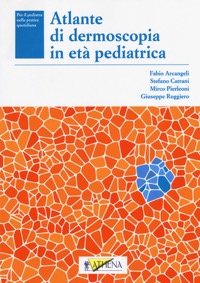 copertina di Atlante di dermoscopia in eta' pediatrica