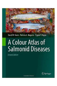 copertina di A Colour Atlas of Salmonid Diseases