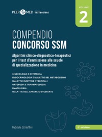 copertina di Peer4Med - Compendio Concorso SSM. Algoritmi clinico - diagnostico - terapeutici ...