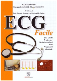 copertina di ECG facile - Una guida pratica per medici e studenti delle professioni sanitarie