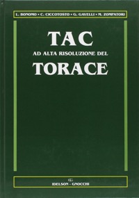 copertina di TAC ( Tomografia assiale computerizzata ) ad alta risoluzione del torace