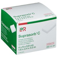 copertina di Suprasorb ® C - Medicazione al Collagene 4 x 6 x 0,8 cm . Confezione 5 pezzi