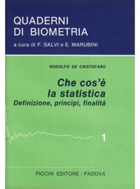 copertina di Quaderni di biometria - Cos'e la statistica