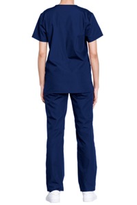 copertina di Set completo ospedaliero Cherokee Originals - casacca manica corta e pantalone Unisex tg XXS Blu Navy