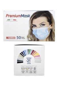 copertina di Premium Mask - Mascherina chirurgica ad alto potere filtrante 98% 3 veli tipo II ... tg Adulti Nero