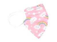 copertina di Mascherine FFP2 small ( pediatriche ) confezione da 20 pezzi tg Small Rosa - Fantasia arcobaleno