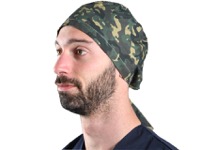 copertina di Cappellino - bandana - cuffia fantasia Verde militare