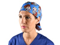 copertina di Cappellino - bandana - cuffia fantasia Fantasia Teschio Azzurro