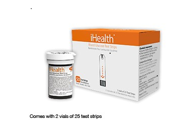 copertina di Strisce glicemia iHealth ( per glucometro ) - cf. 50 pz.